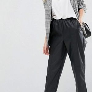 ASOS Leather Look Tapered Pant